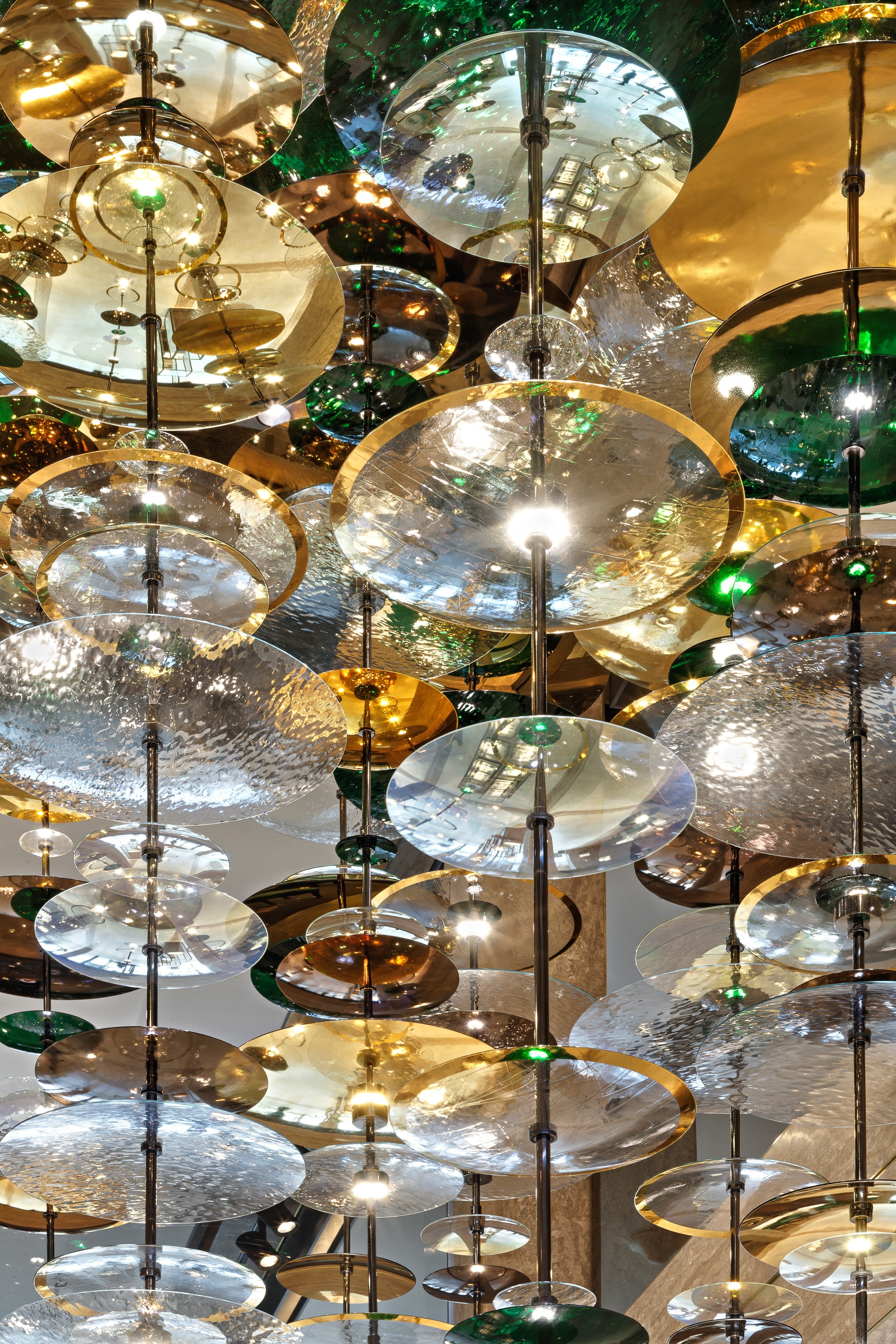 Crystal Discs & Stainless Steel Project Installation