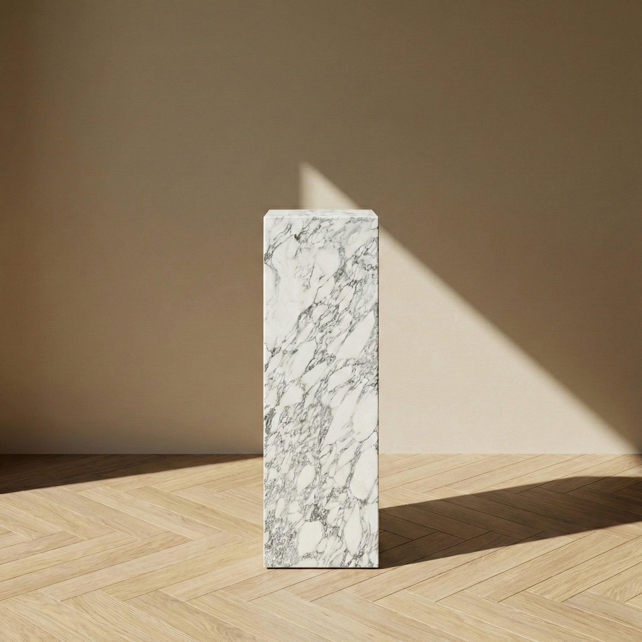 Arabescato Marble Pedestal Stand