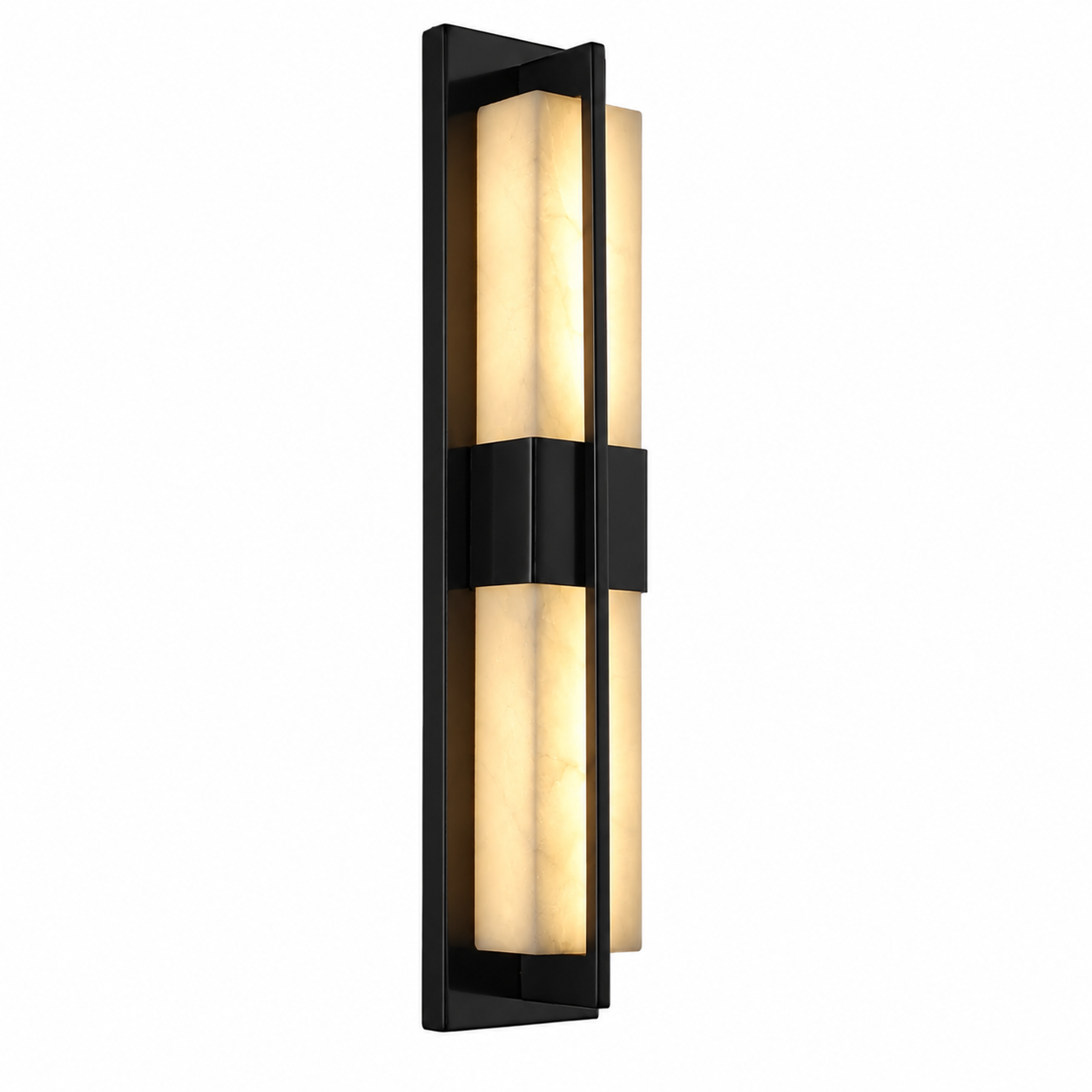 Atmospheric luxury setting featuring the VORELLI Classico Marble Wall Light, illustrating its timeless sophistication and elegant illumination in a contemporary space.
