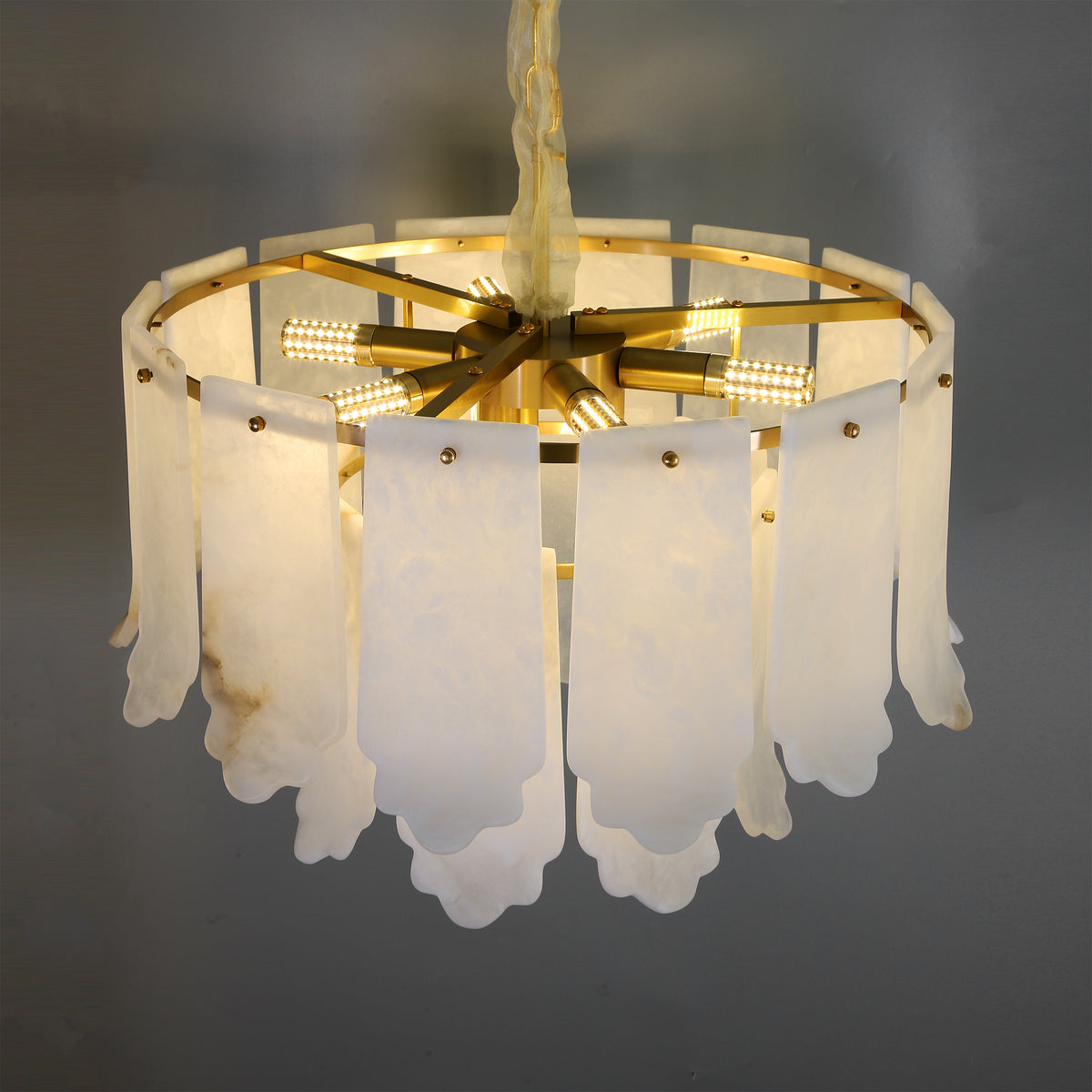 Avelina Marble Circular Chandelier circular chandelier view 3