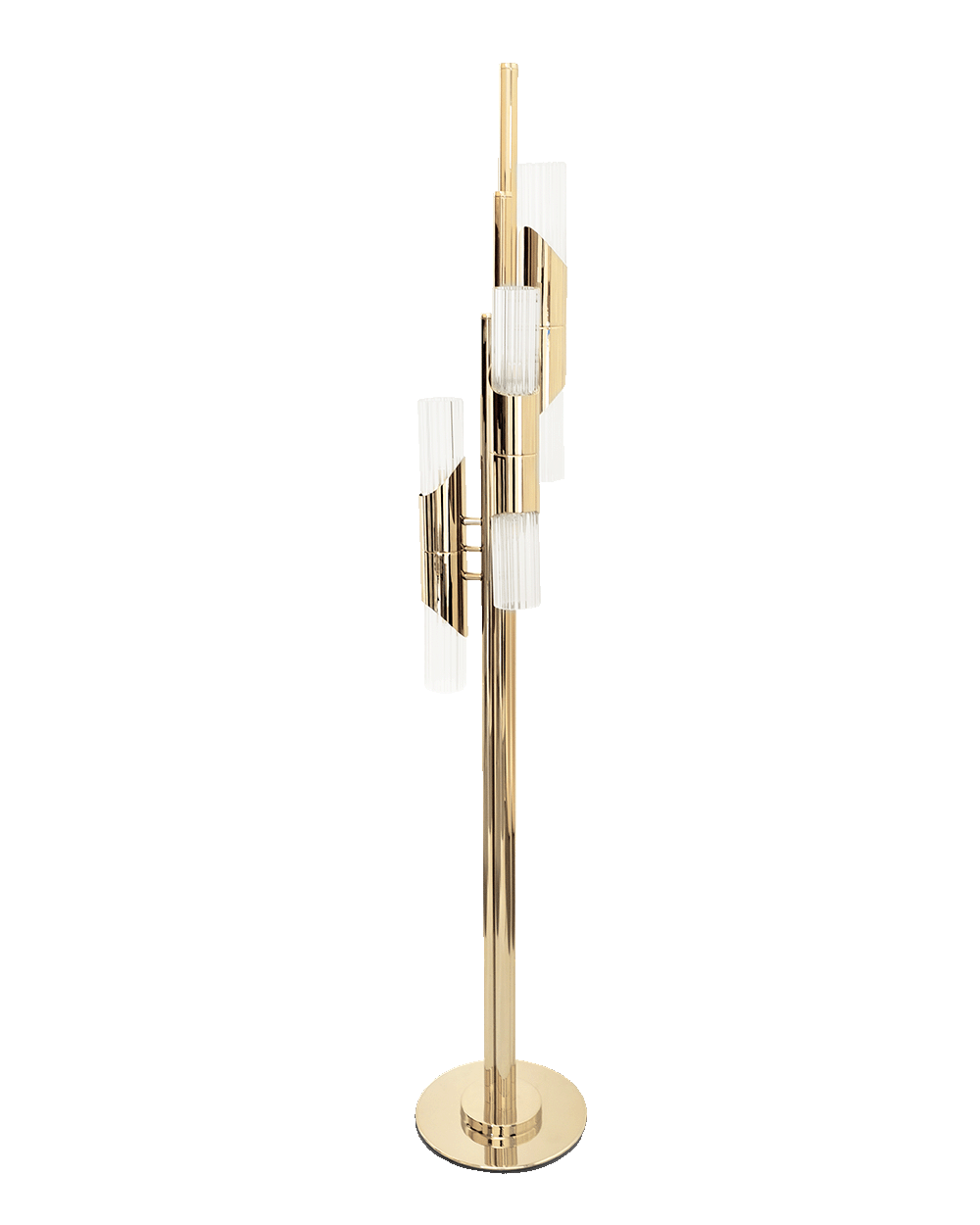 Close-up detail of VORELLI® Byron Luxury Floor Lamp showing luxury finish and craftsmanship