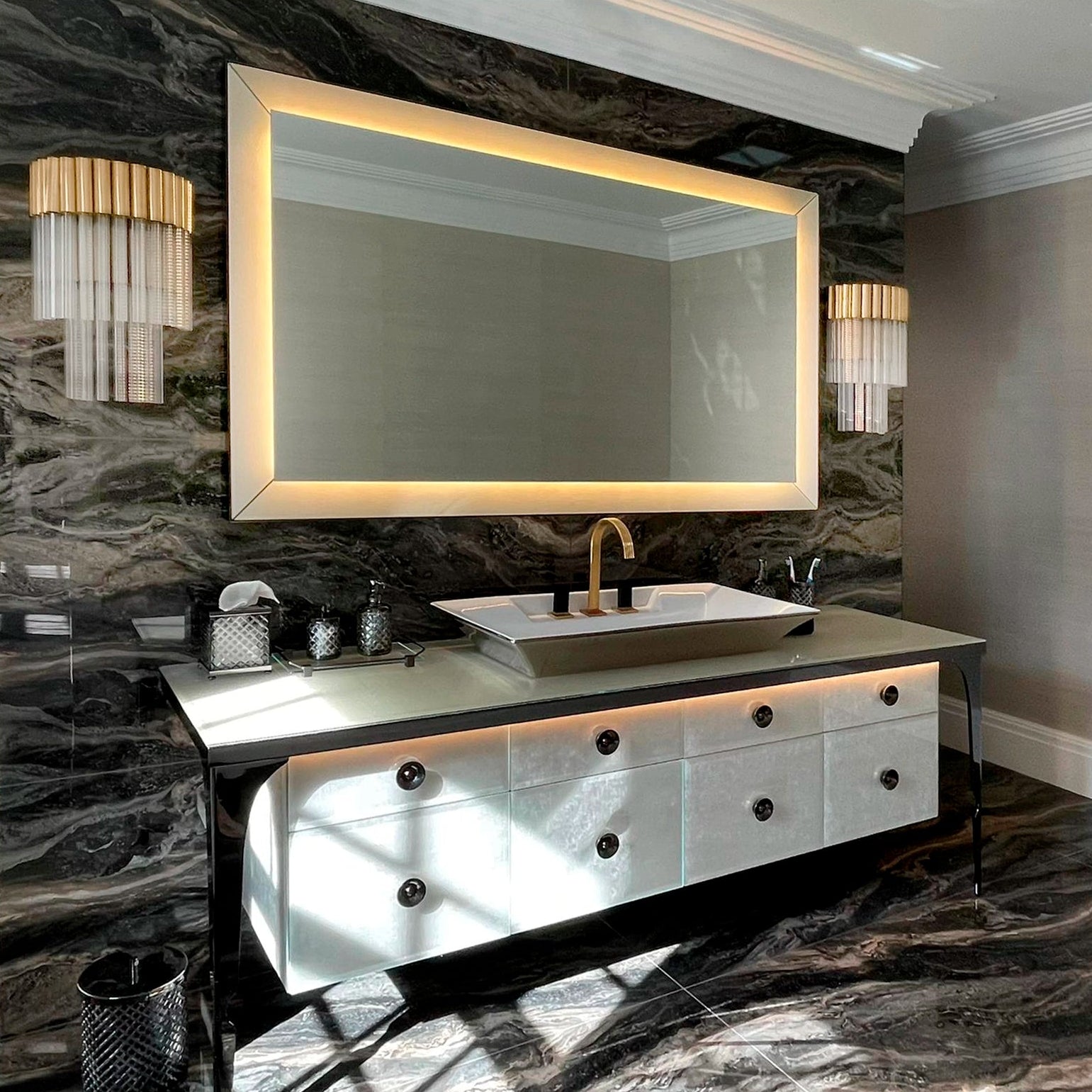 VORELLI® Arcade Luxury Wall Light styled within a refined luxury interior