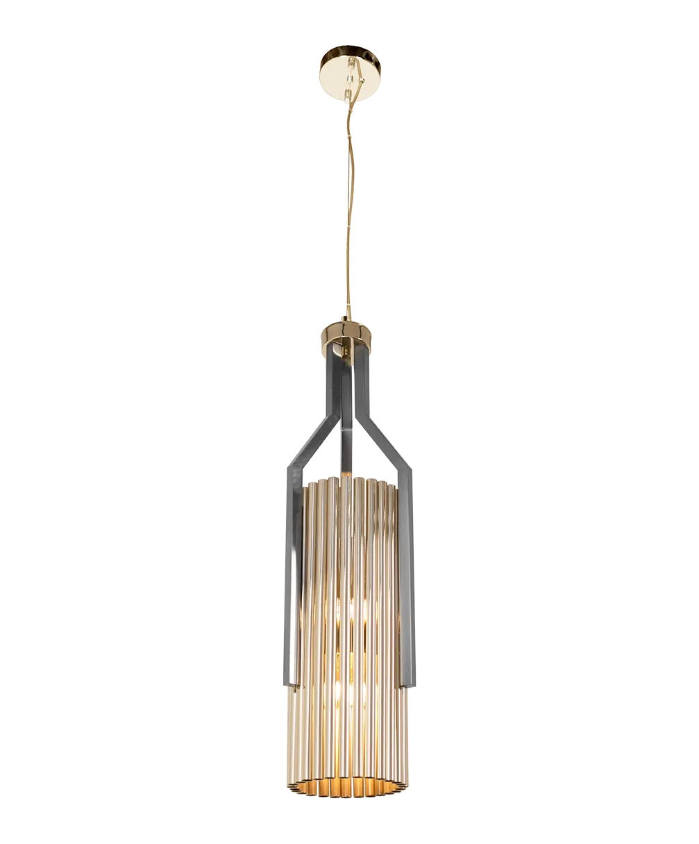Close-up detail of VORELLI® Avany Luxury Pendant Light showing luxury finish and craftsmanship