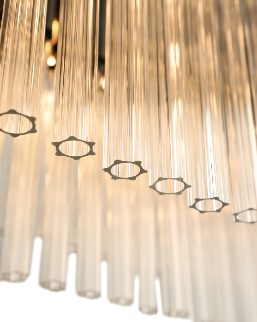 VORELLI® Arcade Luxury Rectangular Chandelier styled within a refined luxury interior