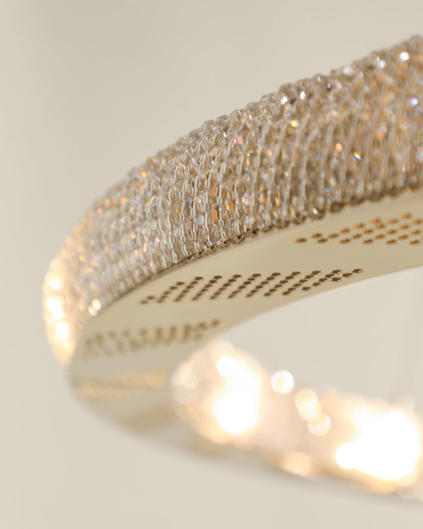 VORELLI® Arielle Luxury Circular Chandelier styled within a refined luxury interior