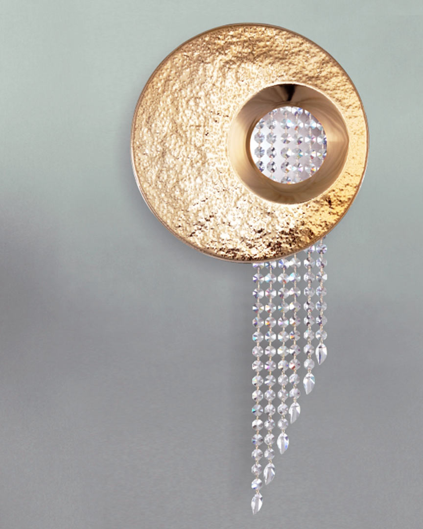 VORELLI® Ravel Crystal Luxury Wall Light styled within a refined luxury interior