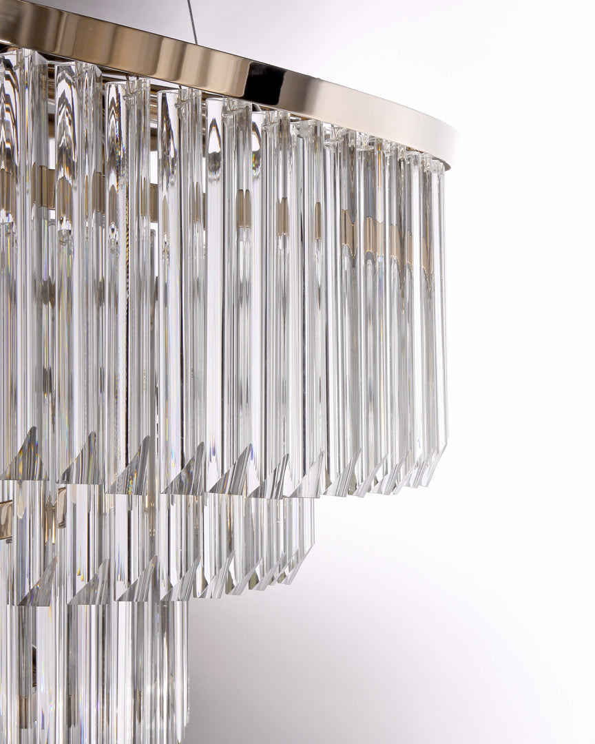 VORELLI® Royal Luxury Circular Chandelier styled within a refined luxury interior