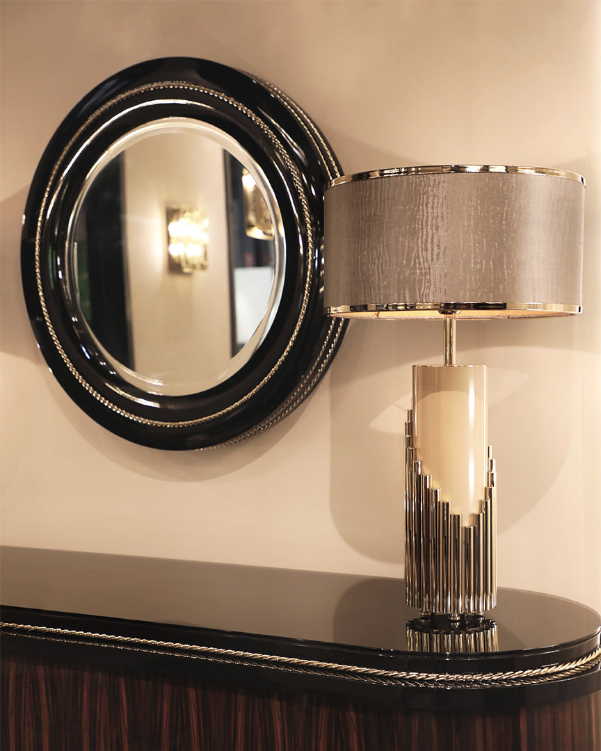 VORELLI® Streamline Décor Luxury Table Lamp styled within a refined luxury interior