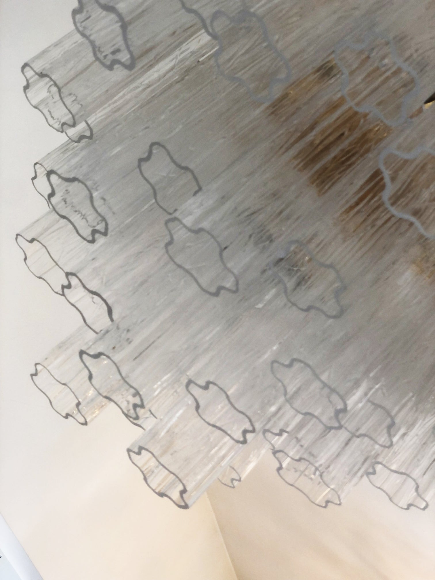 VORELLI Letizia Tronchi Murano Glass Circular Chandelier - Tronchi Murano Glass image 7