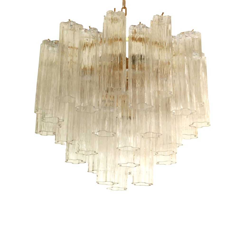VORELLI Letizia Tronchi Murano Glass Circular Chandelier - Tronchi Murano Glass image 1