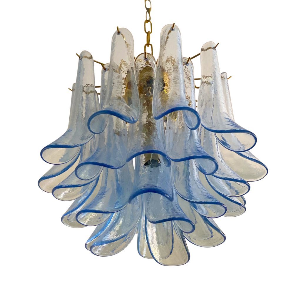 VORELLI Iseo Selle Murano Glass Circular Chandelier - Selle Murano Glass image 1