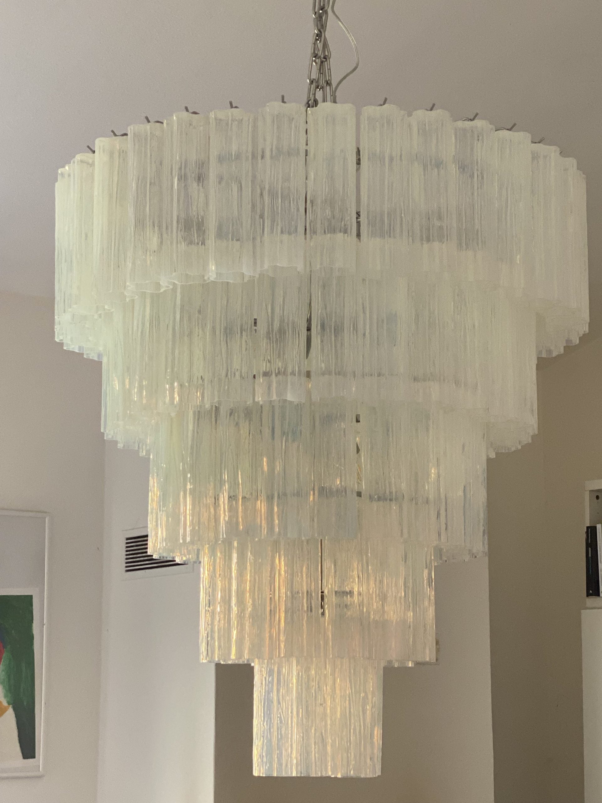 VORELLI Evelina Tronchi Murano Glass Staircase Chandelier - Tronchi Murano Glass image 7