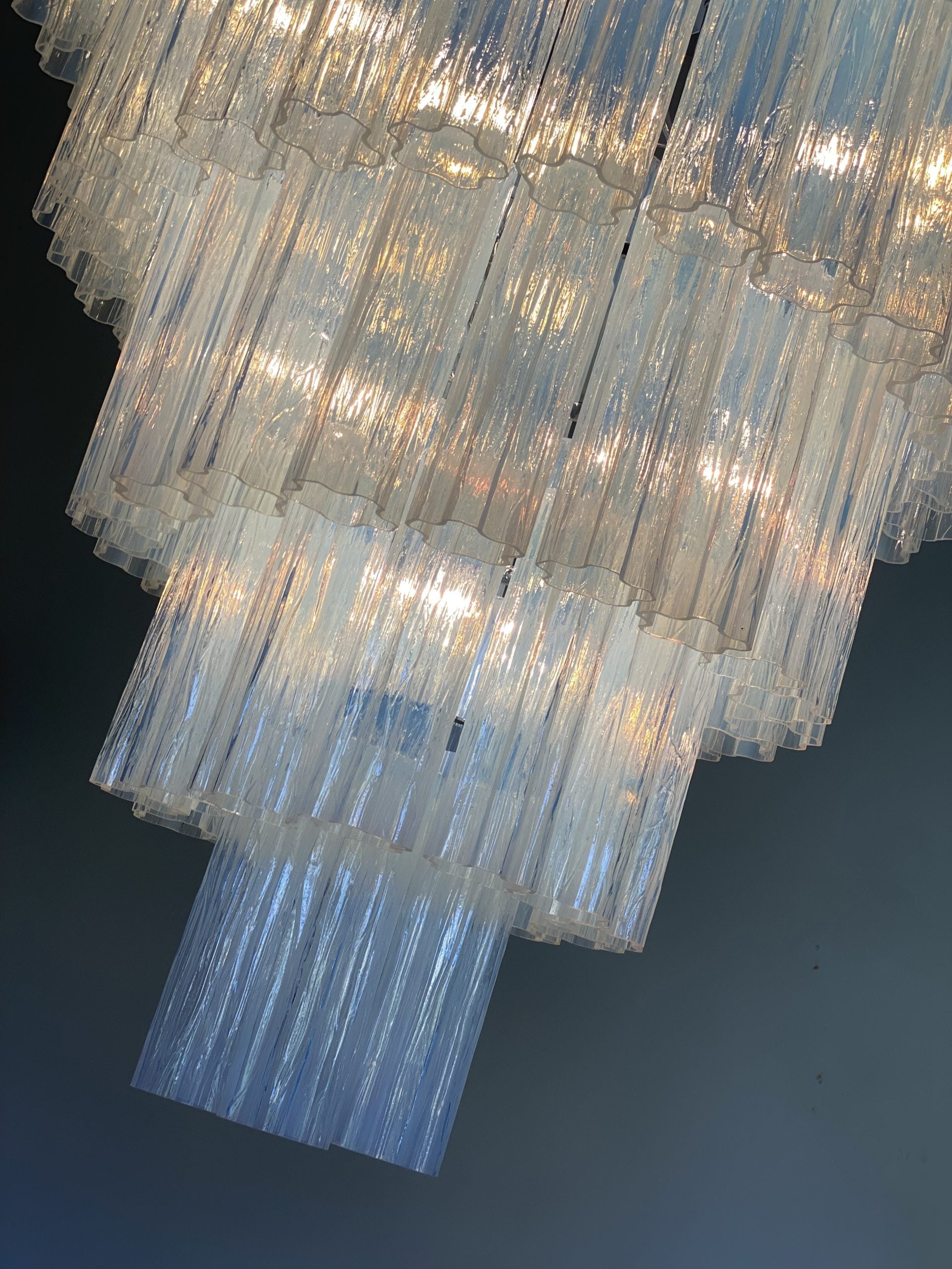 VORELLI Evelina Tronchi Murano Glass Staircase Chandelier - Tronchi Murano Glass image 3