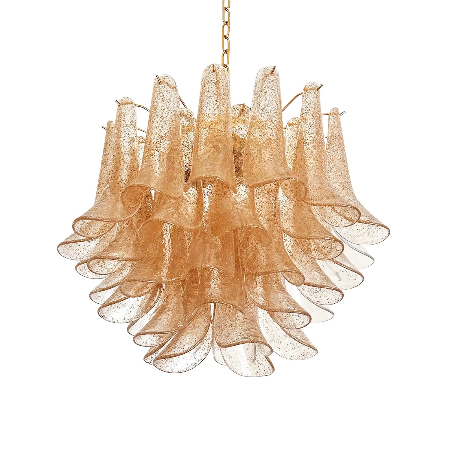 VORELLI Aosta Selle Murano Glass Circular Chandelier - Selle Murano Glass image 2