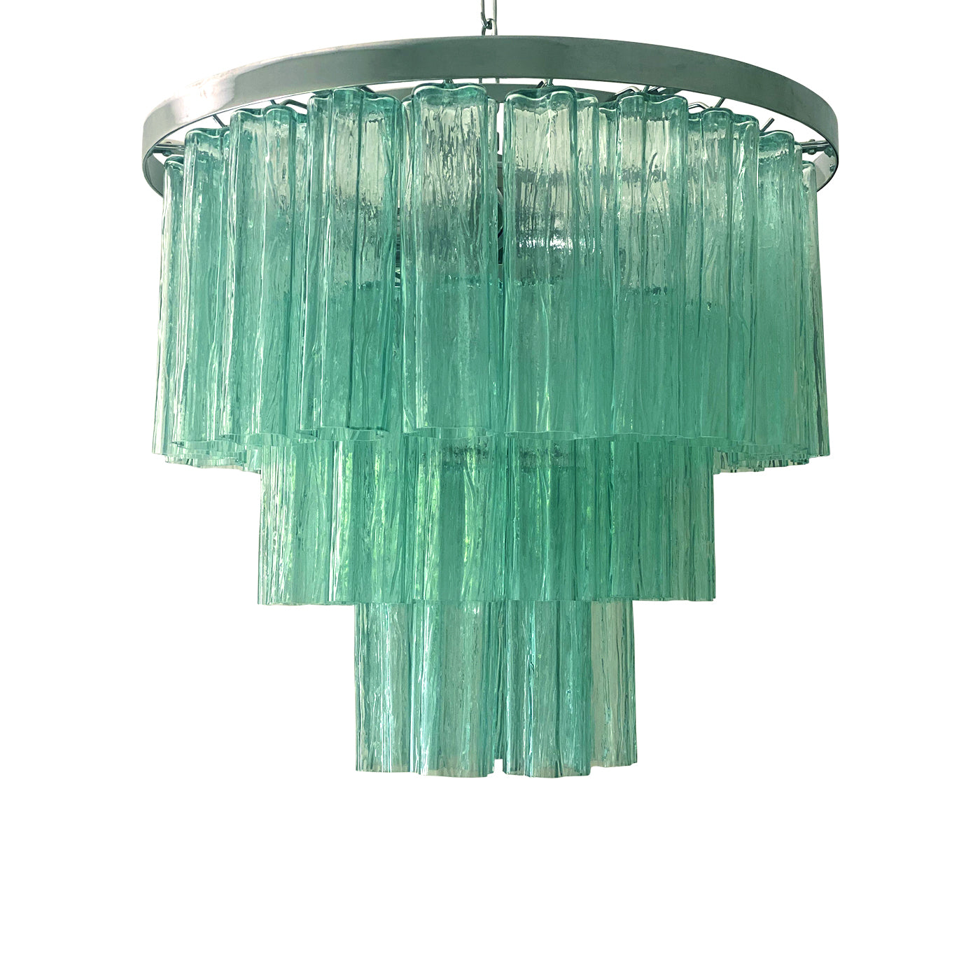 VORELLI Marina Tronchi Murano Glass Circular Chandelier - Tronchi Murano Glass image 2
