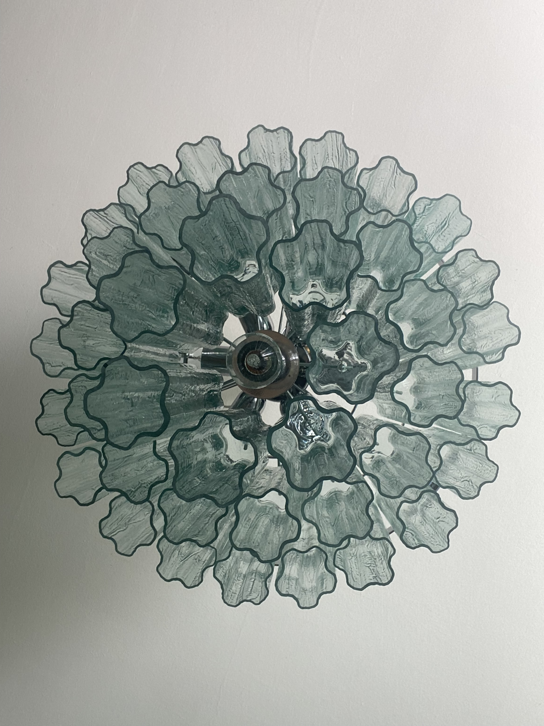VORELLI Marina Tronchi Murano Glass Circular Chandelier - Tronchi Murano Glass image 4