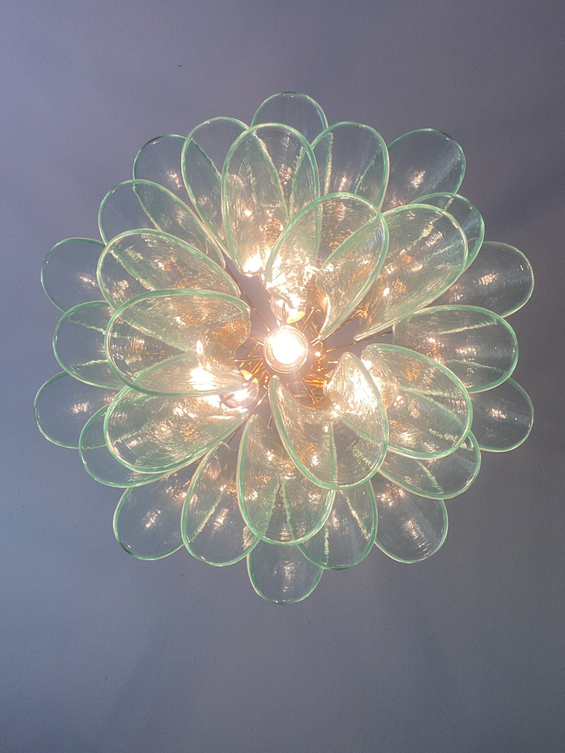 VORELLI Lecce Selle Murano Glass Circular Chandelier - Selle Murano Glass image 6