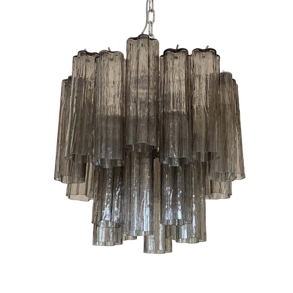 VORELLI Renata Tronchi Murano Glass Circular Chandelier - Tronchi Murano Glass image 1