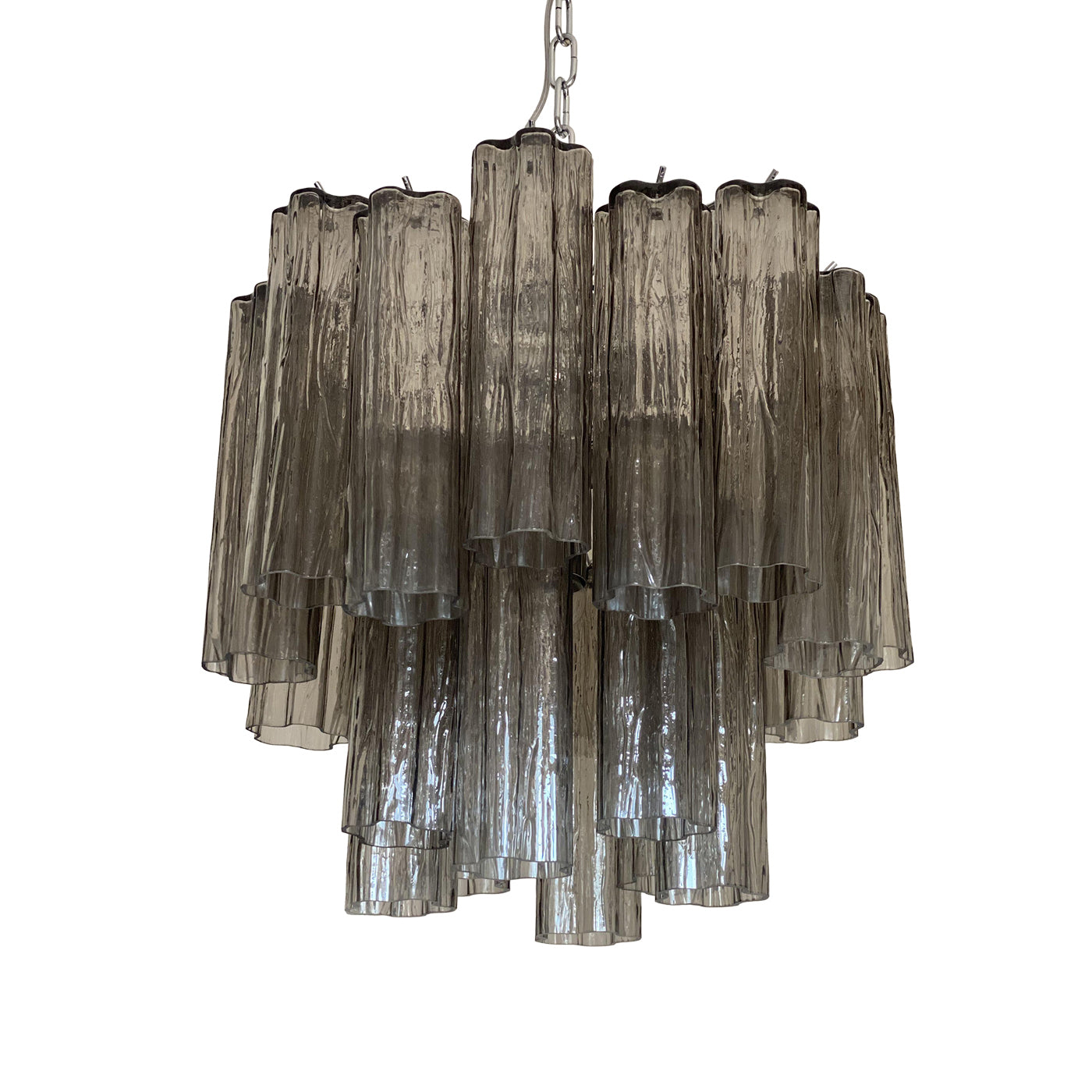 VORELLI Renata Tronchi Murano Glass Circular Chandelier - Tronchi Murano Glass image 2