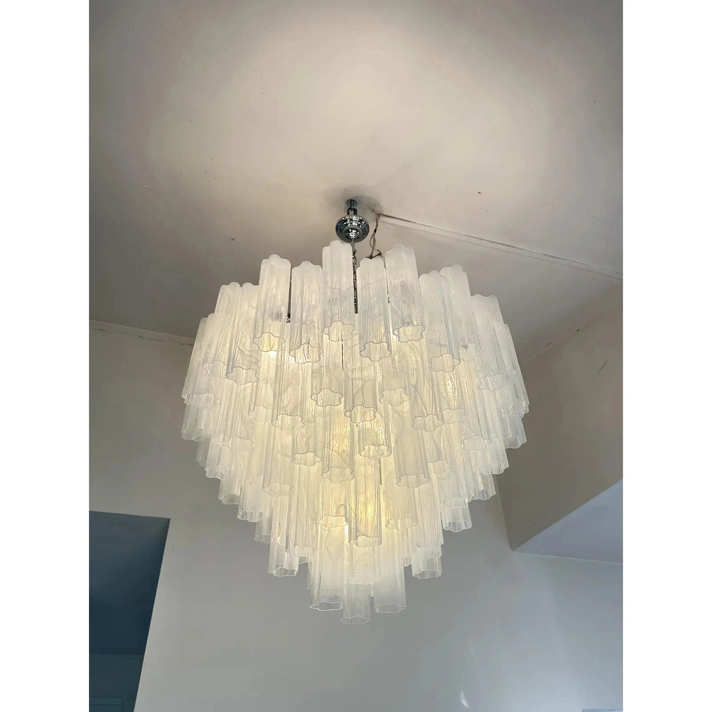VORELLI Siena Tronchi Murano Glass Staircase Chandelier - Tronchi Murano Glass image 3