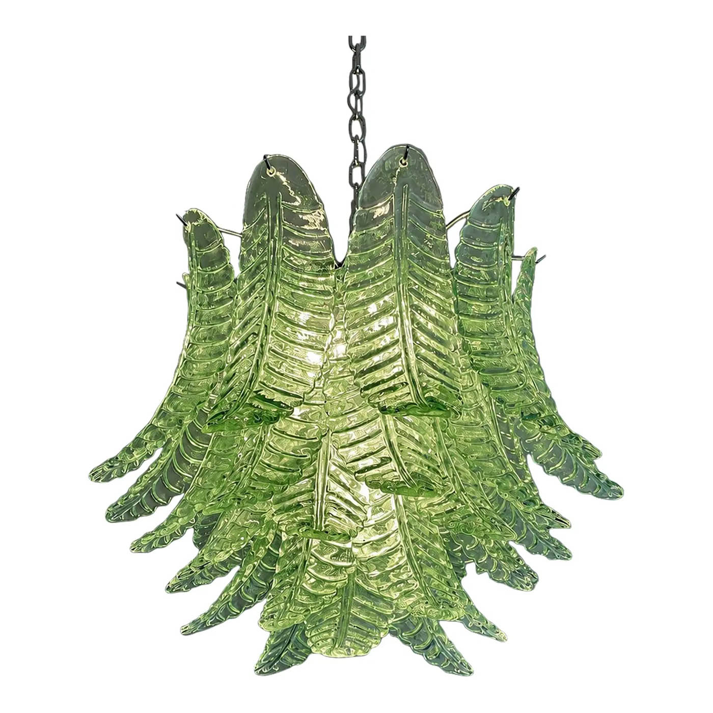 VORELLI Noto Felci Murano Glass Circular Chandelier - Felci Murano Glass image 2