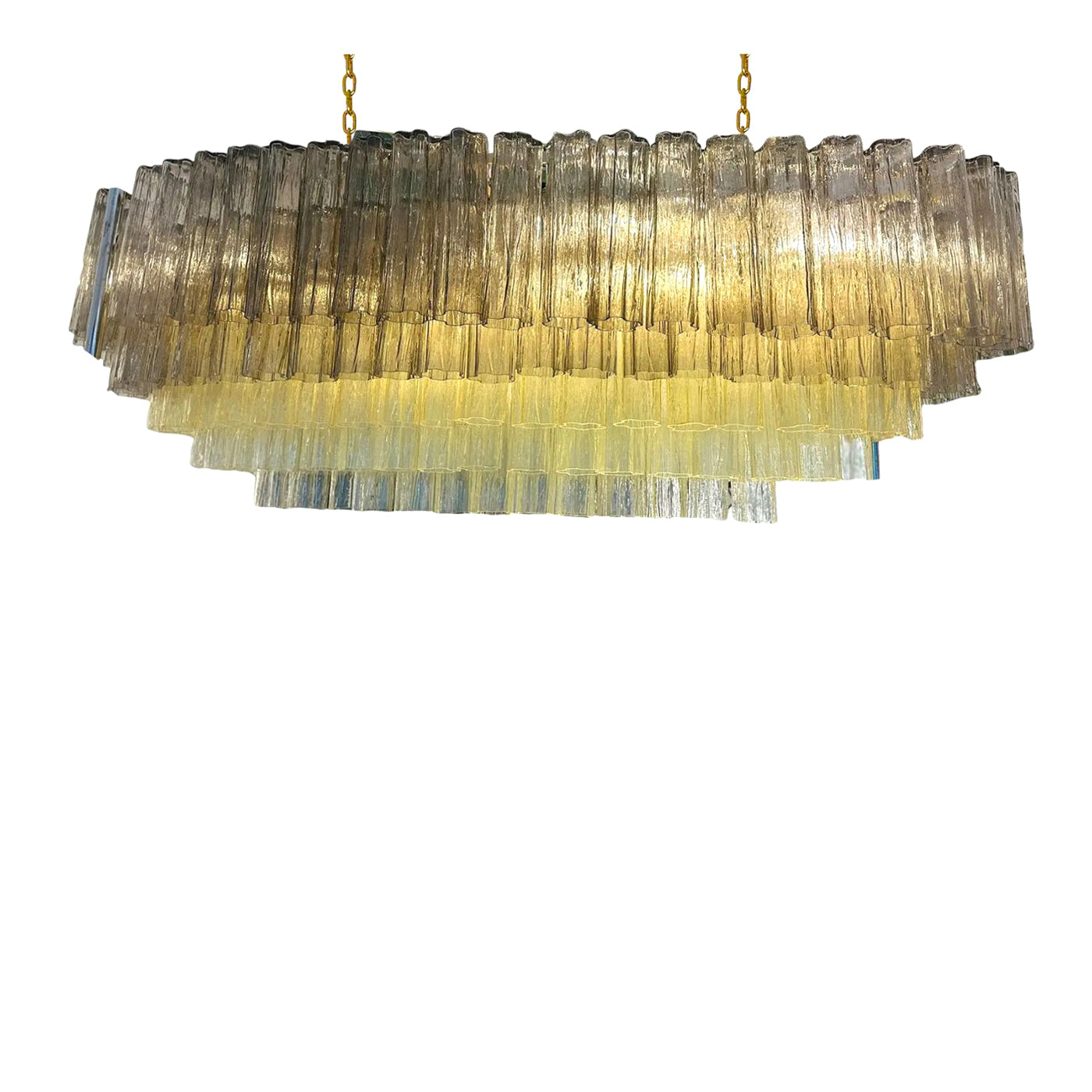 VORELLI Amalfi Tronchi Murano Glass Rectangular Chandelier - Tronchi Murano Glass image 2