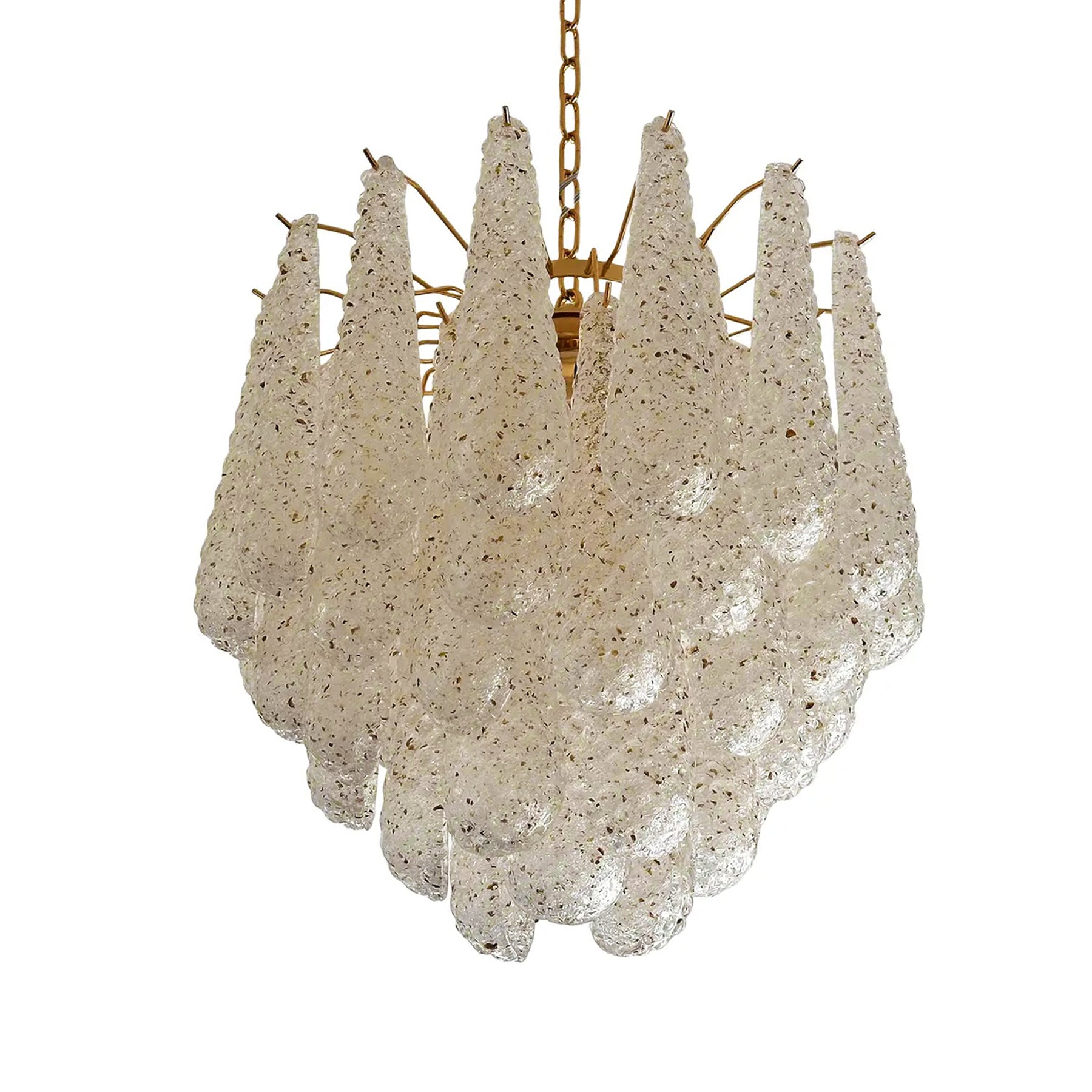 VORELLI Positano Conchiglie Murano Shell Glass Circular Chandelier - Conchiglie Murano Shell Glass image 2