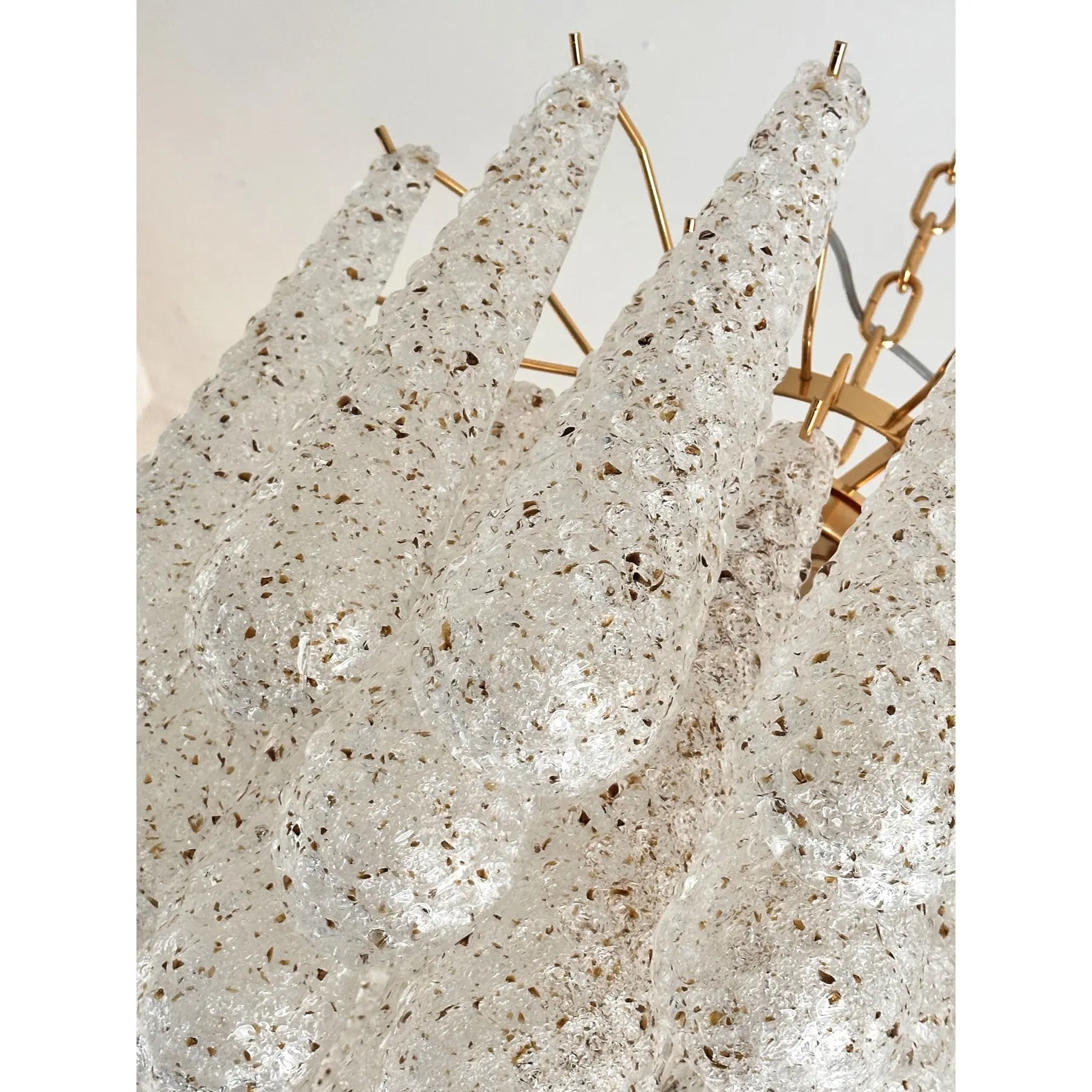 VORELLI Positano Conchiglie Murano Shell Glass Circular Chandelier - Conchiglie Murano Shell Glass image 8