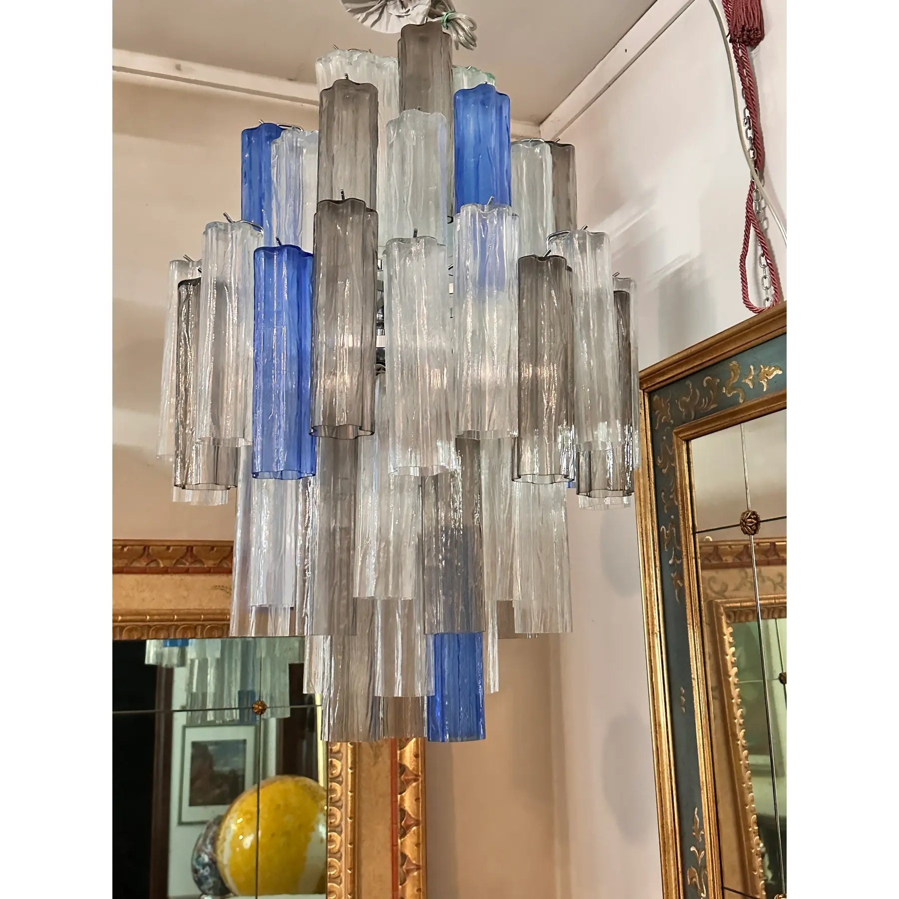 VORELLI Vicenza Tronchi Murano Glass Circular Chandelier - Tronchi Murano Glass image 7