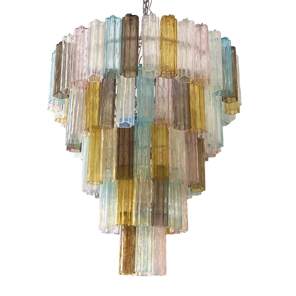 VORELLI Emiliana Tronchi Murano Glass Staircase Chandelier - Tronchi Murano Glass image 1