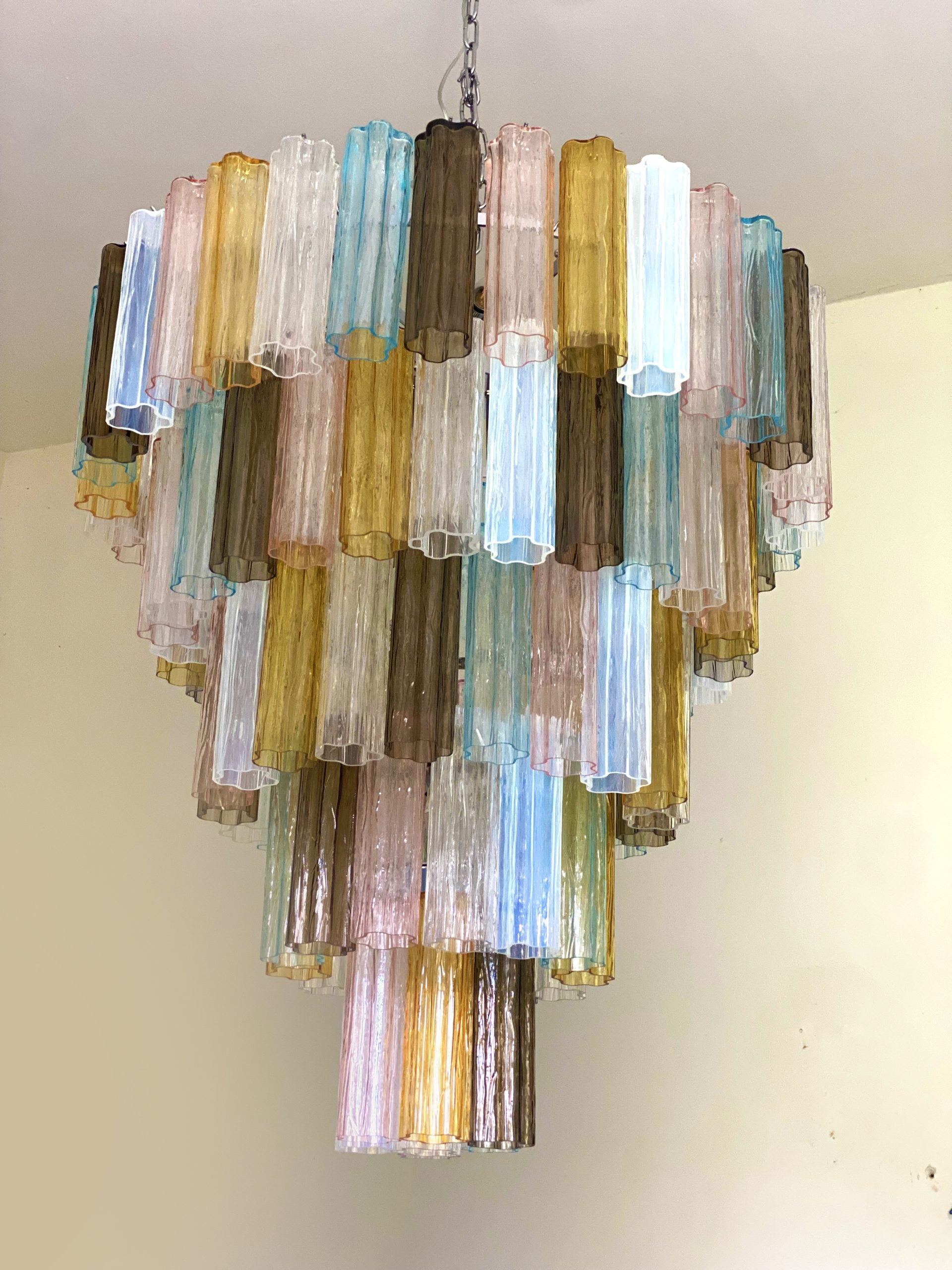 VORELLI Emiliana Tronchi Murano Glass Staircase Chandelier - Tronchi Murano Glass image 4