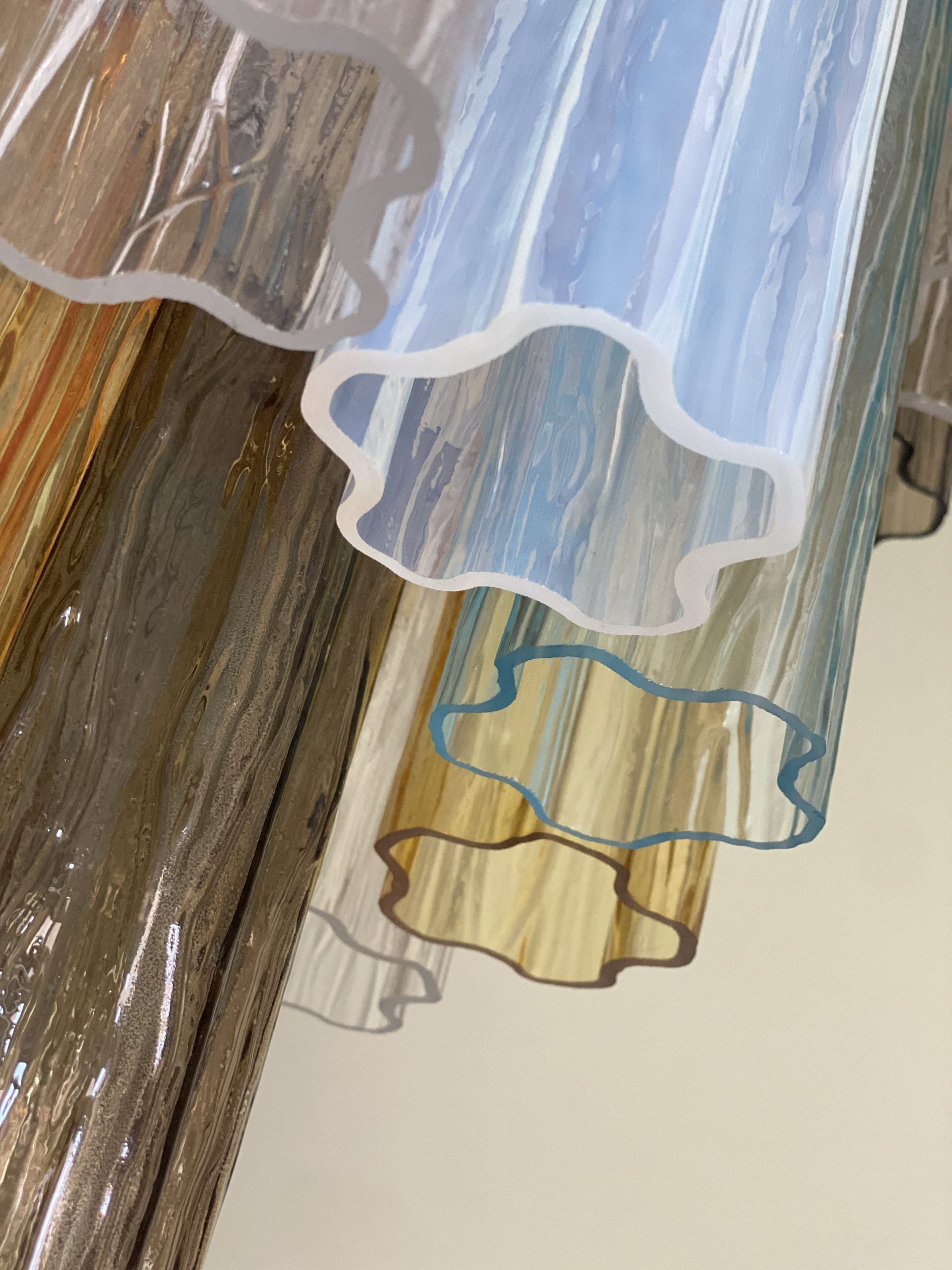 VORELLI Emiliana Tronchi Murano Glass Staircase Chandelier - Tronchi Murano Glass image 3