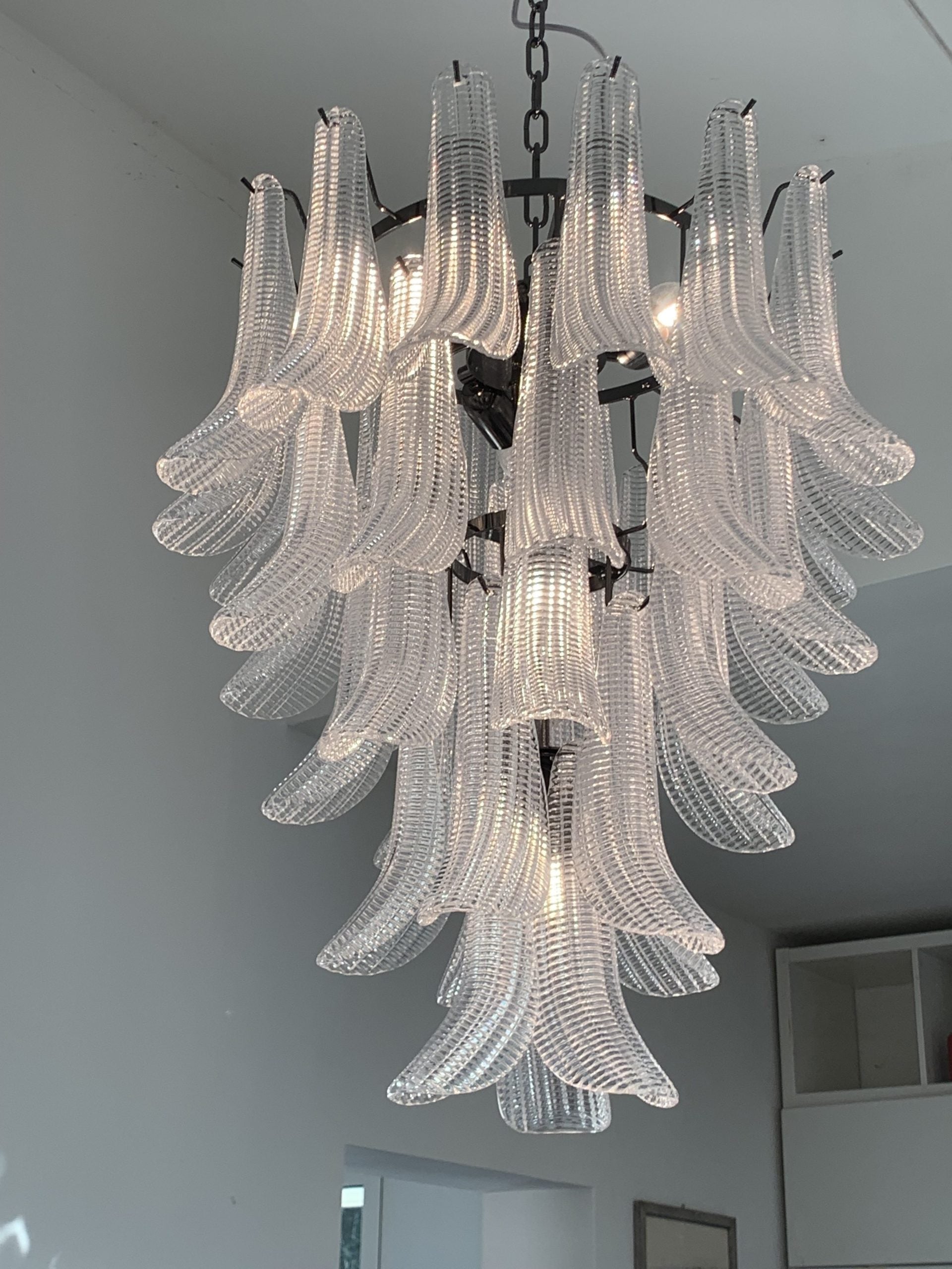 VORELLI Genova Selle Murano Glass Circular Chandelier - Selle Murano Glass image 3