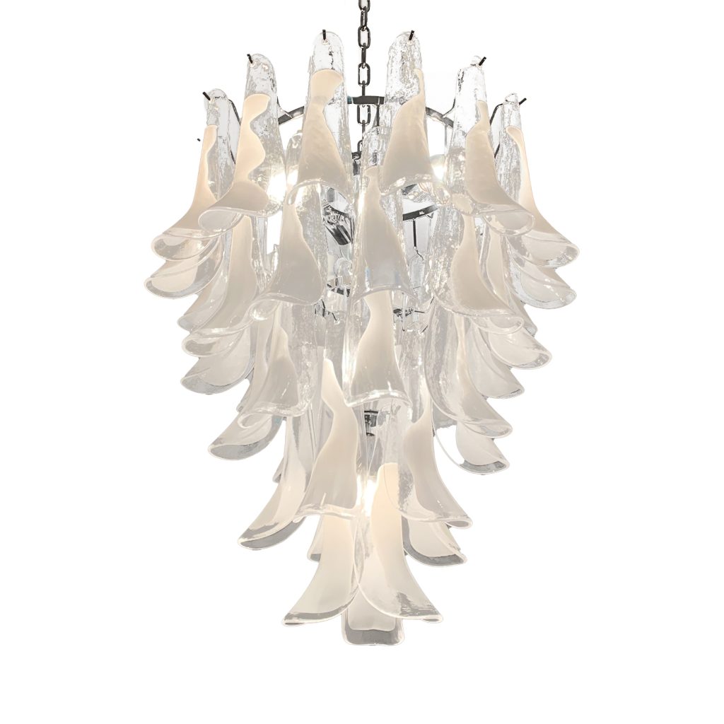VORELLI Imola Selle Murano Glass Circular Chandelier - Selle Murano Glass image 1