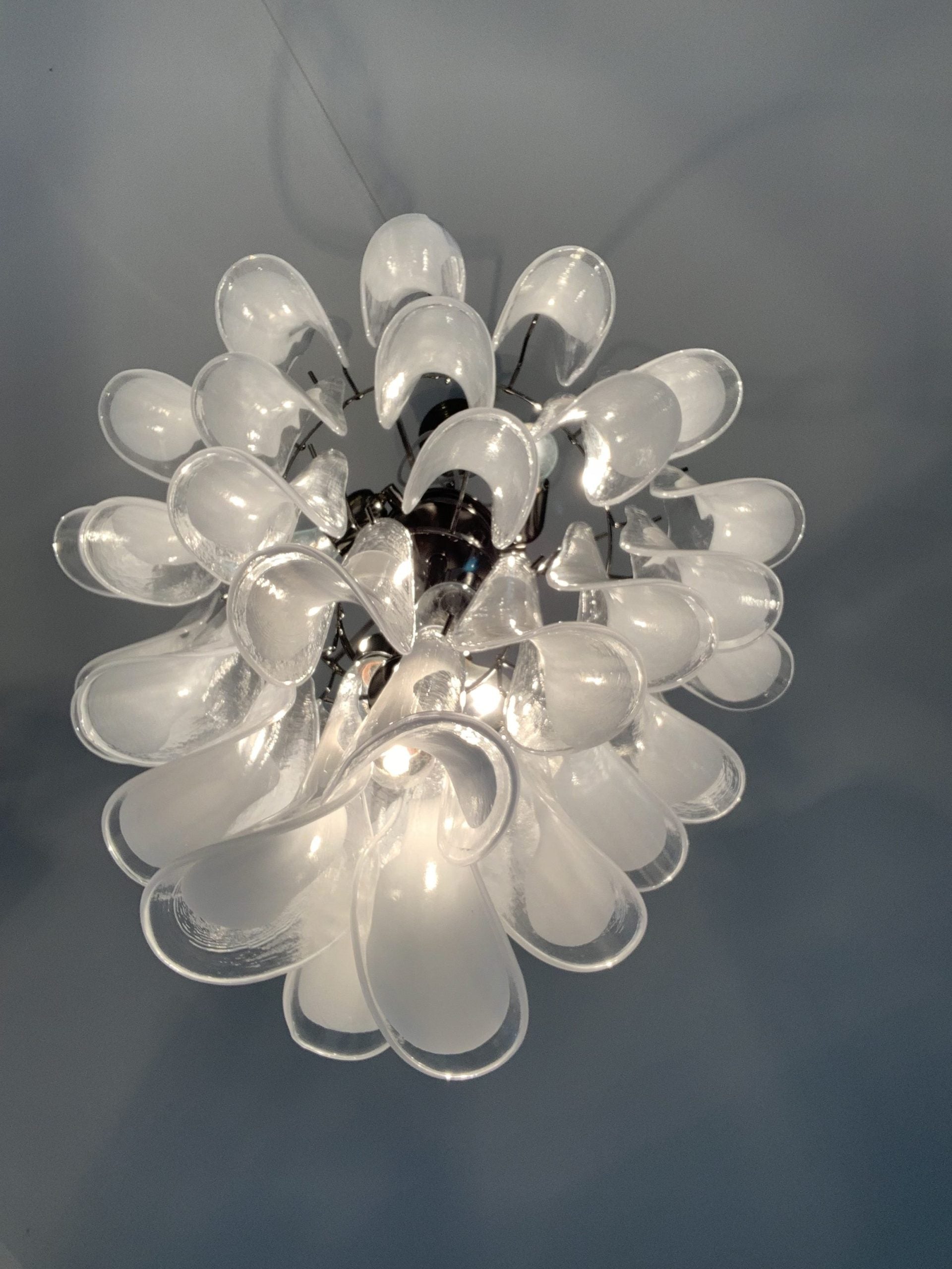 VORELLI Imola Selle Murano Glass Circular Chandelier - Selle Murano Glass image 4