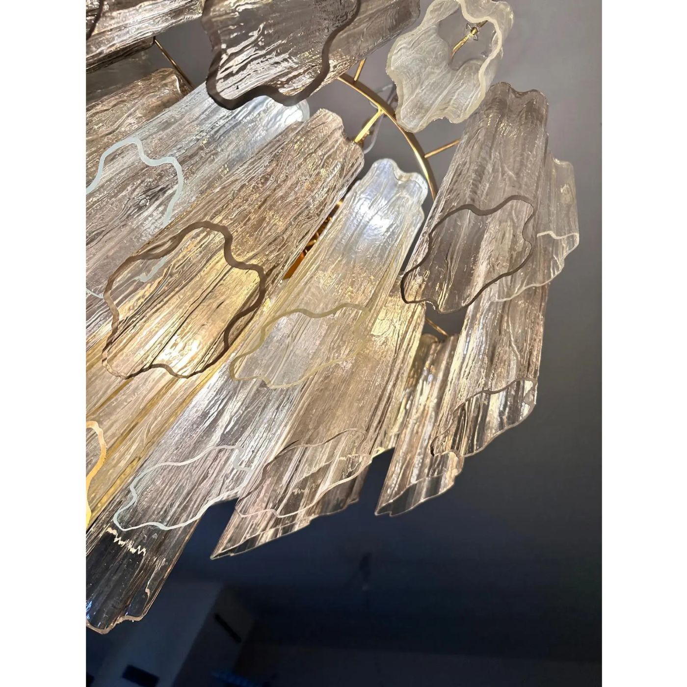 VORELLI Altino Tronchi Murano Glass Staircase Chandelier - Tronchi Murano Glass image 6
