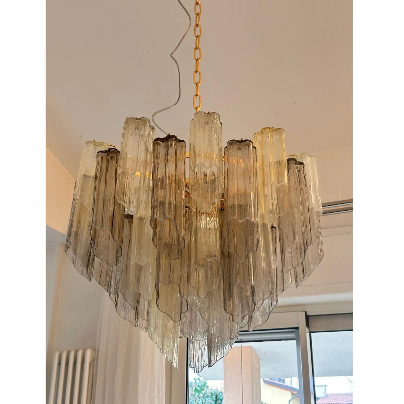 VORELLI Altino Tronchi Murano Glass Staircase Chandelier - Tronchi Murano Glass image 8