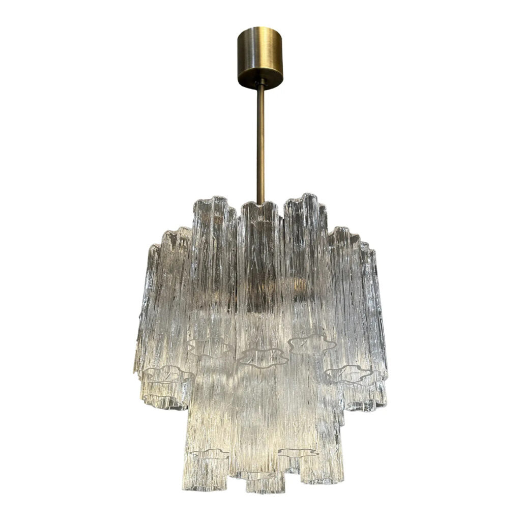 VORELLI Mestre Tronchi Murano Glass Circular Chandelier - Tronchi Murano Glass image 1