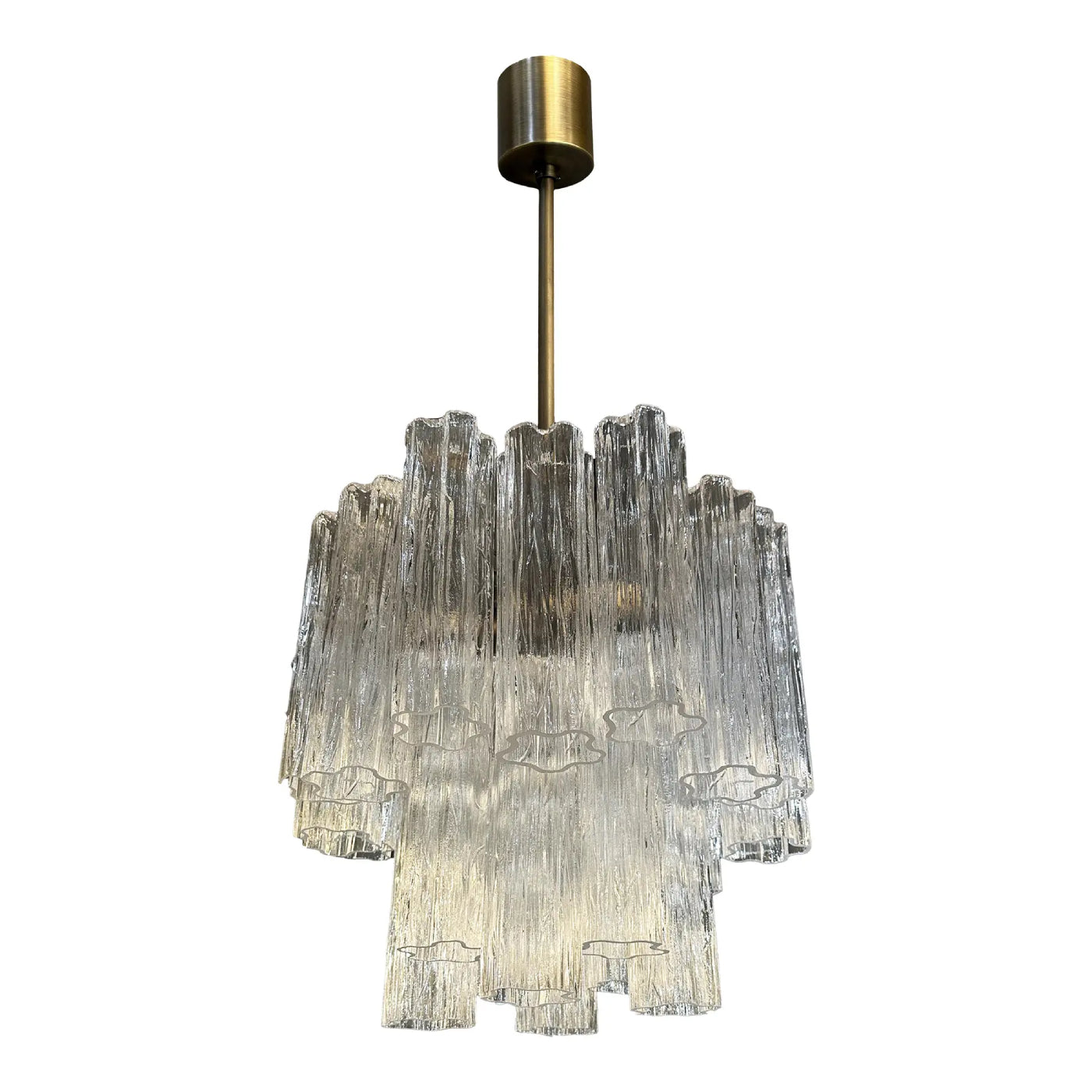 VORELLI Mestre Tronchi Murano Glass Circular Chandelier - Tronchi Murano Glass image 2