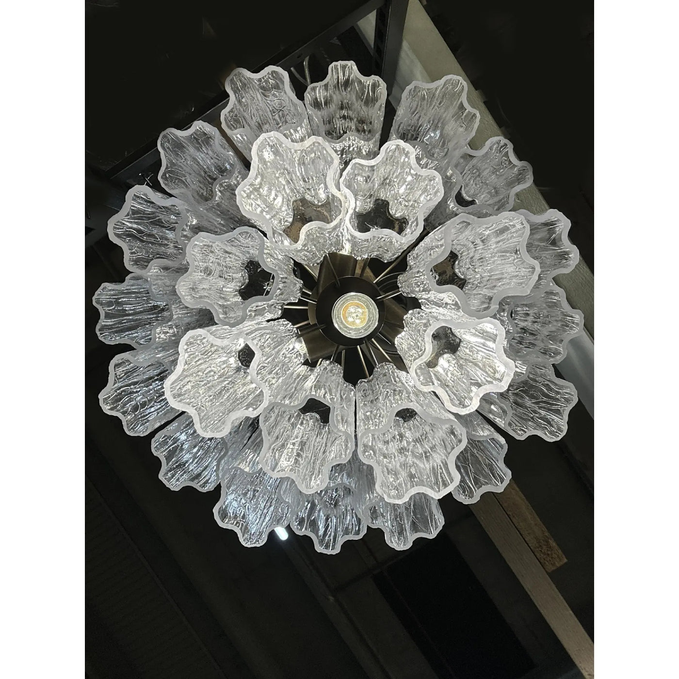 VORELLI Mestre Tronchi Murano Glass Circular Chandelier - Tronchi Murano Glass image 8