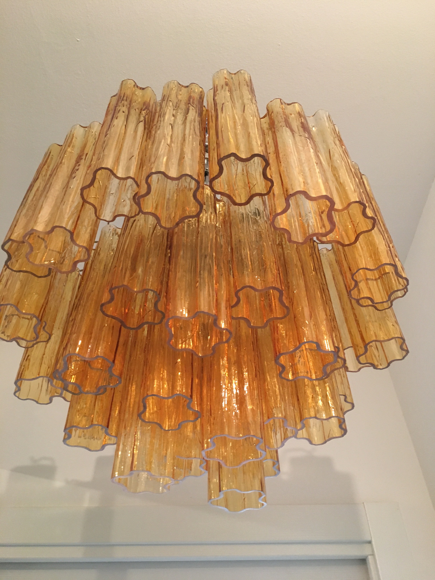 VORELLI Liana Tronchi Murano Glass Circular Chandelier - Tronchi Murano Glass image 3