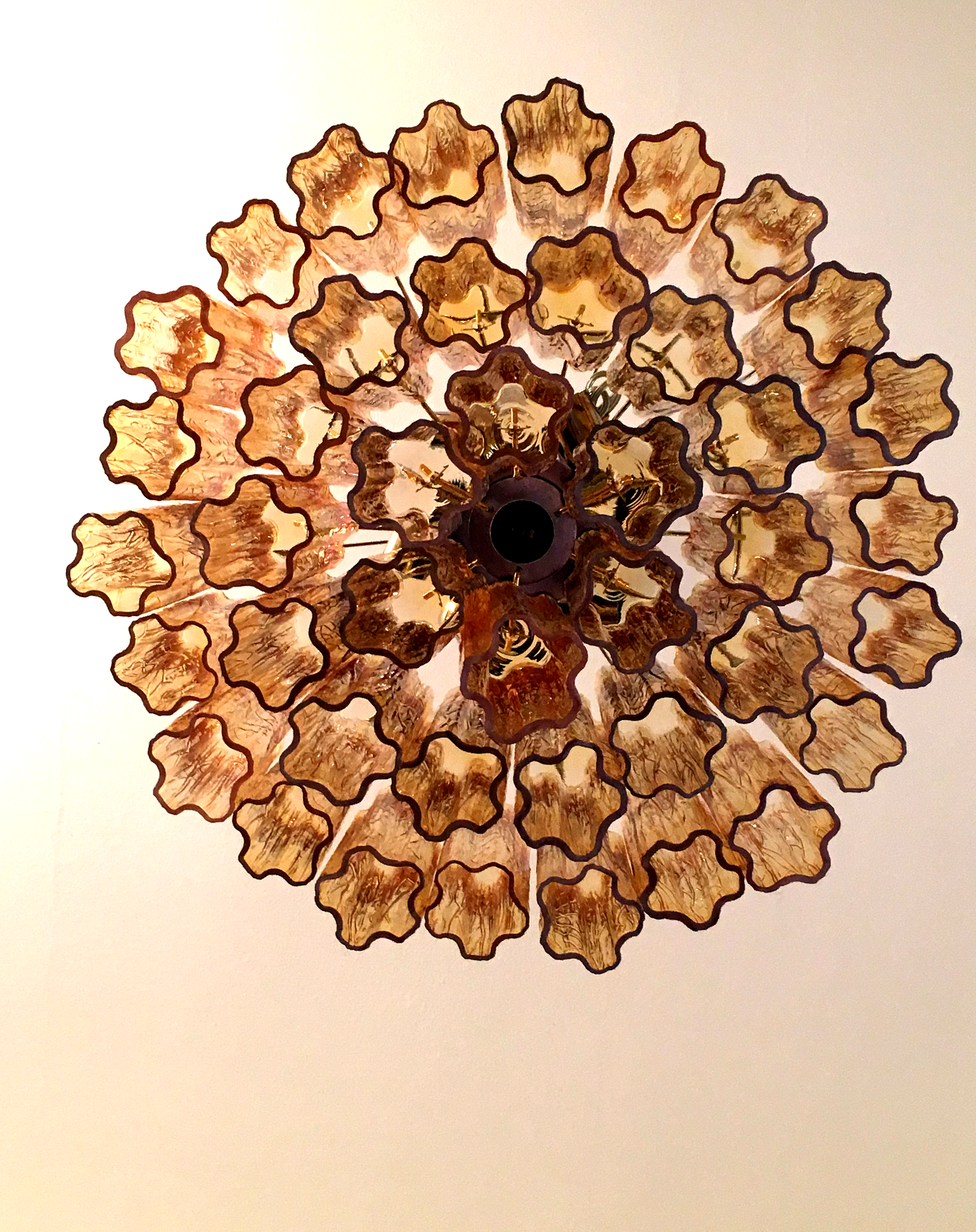 VORELLI Liana Tronchi Murano Glass Circular Chandelier - Tronchi Murano Glass image 4