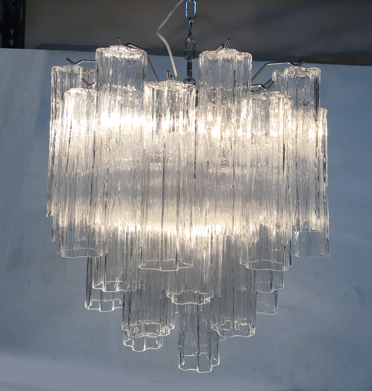 VORELLI Graziella Tronchi Murano Glass Circular Chandelier - Tronchi Murano Glass image 3
