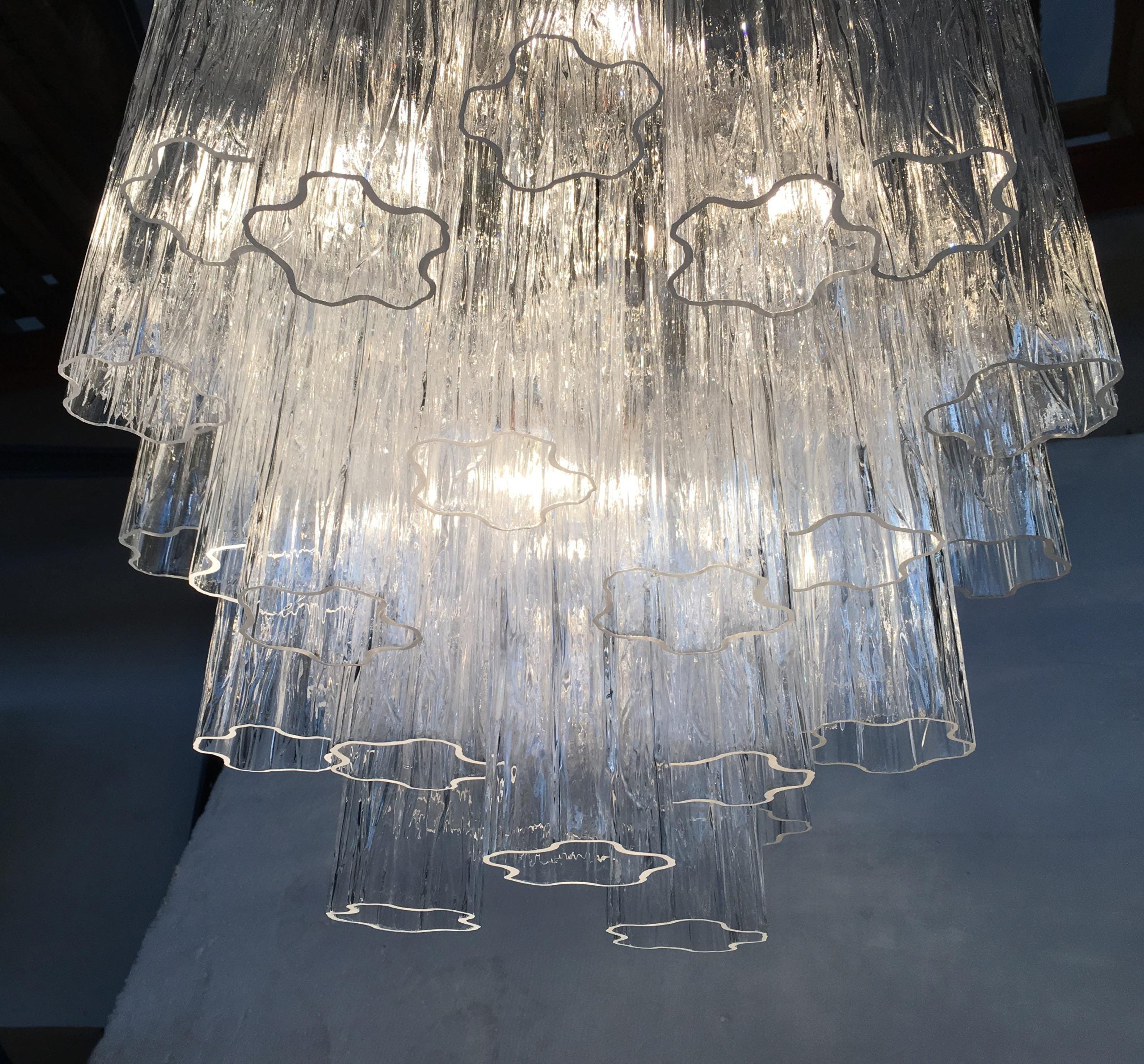 VORELLI Graziella Tronchi Murano Glass Circular Chandelier - Tronchi Murano Glass image 4