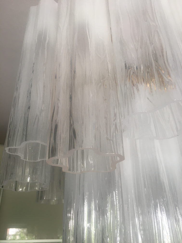 VORELLI Alba Tronchi Murano Glass Circular Chandelier - Tronchi Murano Glass image 3
