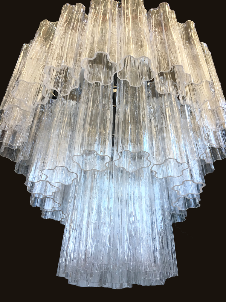 VORELLI Maristella Tronchi Murano Glass Circular Chandelier - Tronchi Murano Glass image 5