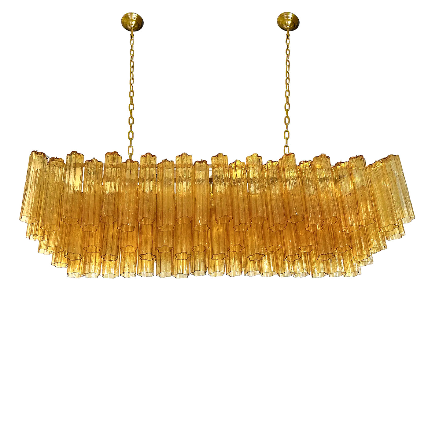 VORELLI Burano Tronchi Murano Glass Rectangular Chandelier - Tronchi Murano Glass image 2