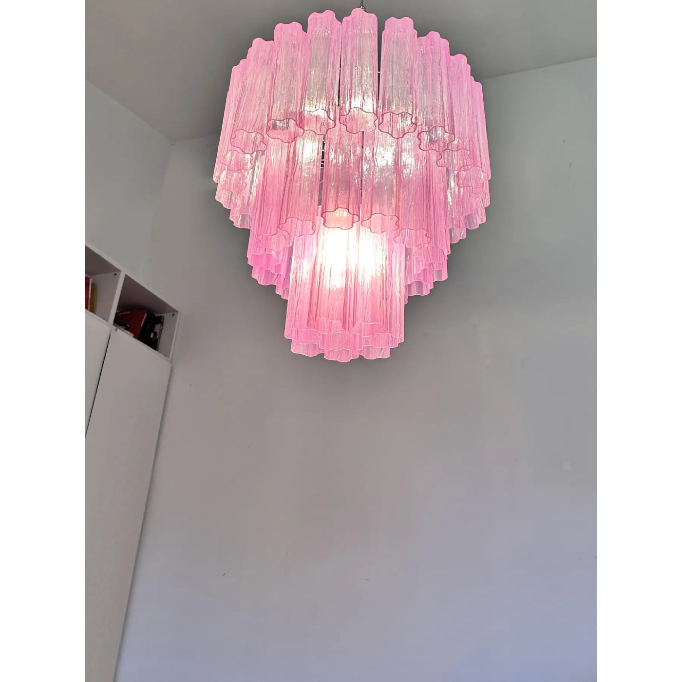 VORELLI Bellavista Tronchi Murano Glass Staircase Chandelier - Tronchi Murano Glass image 3