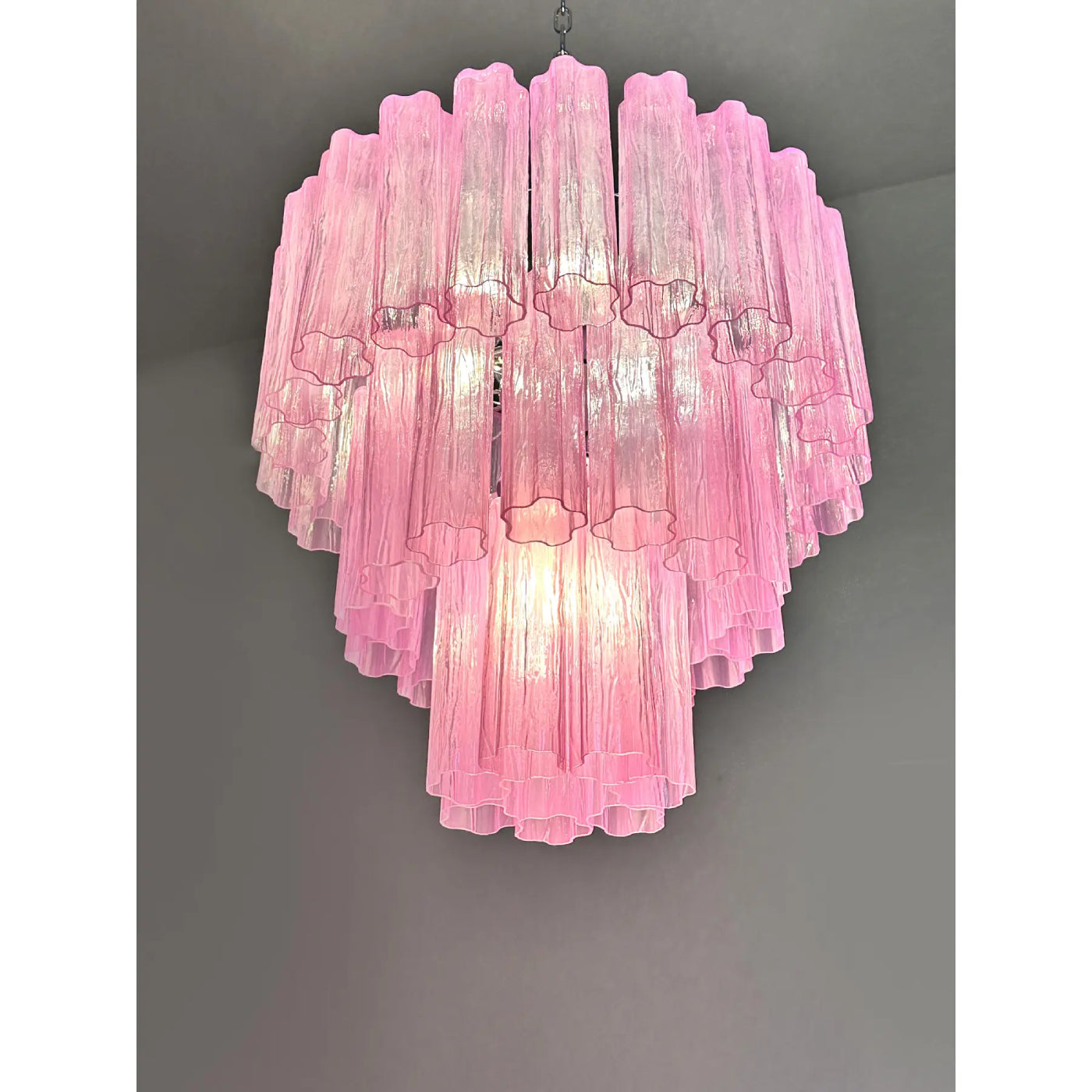 VORELLI Bellavista Tronchi Murano Glass Staircase Chandelier - Tronchi Murano Glass image 5