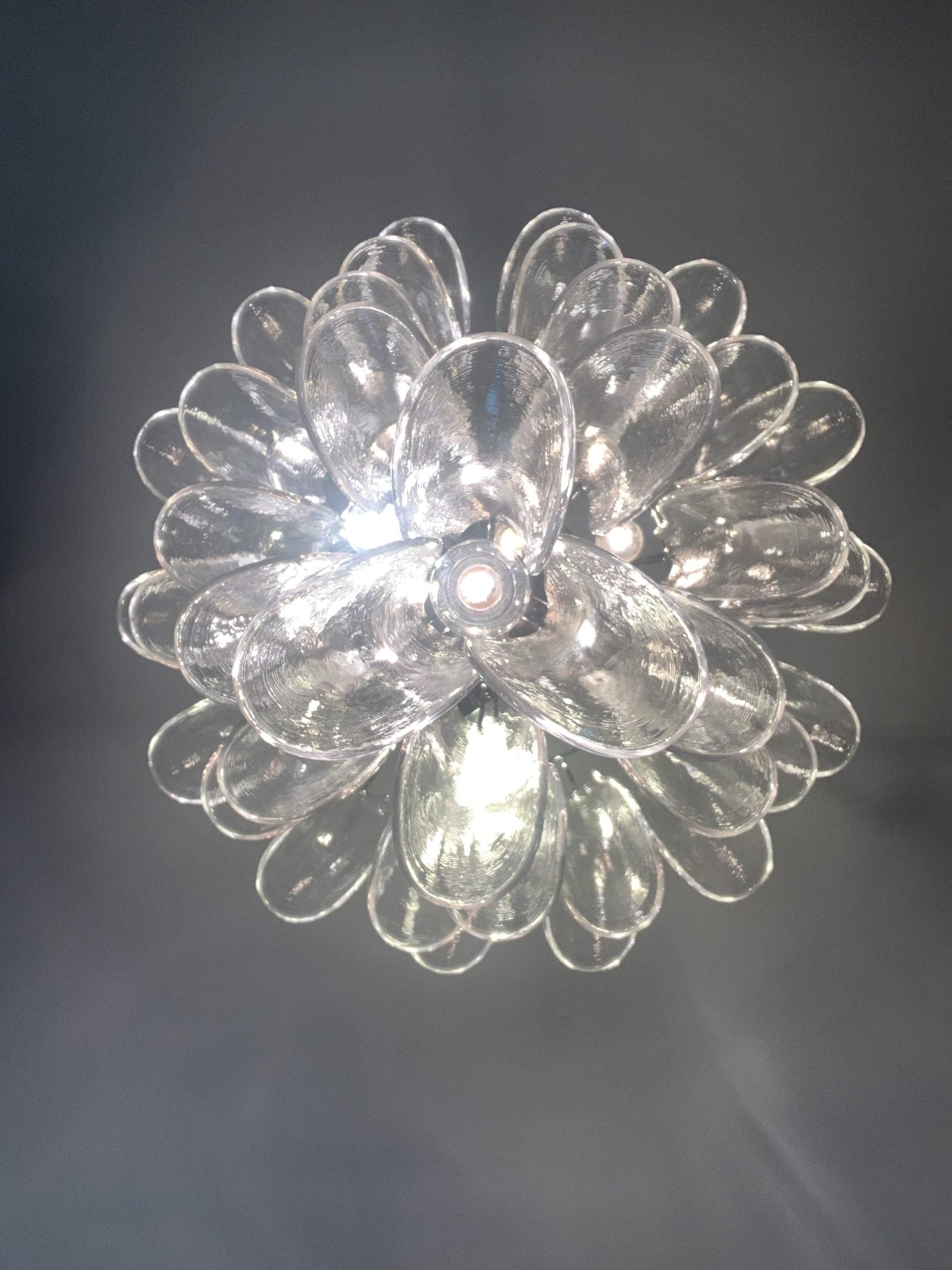 VORELLI Garda Selle Murano Glass Circular Chandelier - Selle Murano Glass image 6